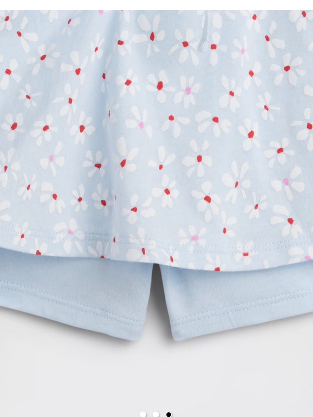 GAP kids Light Blue Floral Tank Top Skort